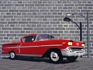 Wall murals Old cars Chevy Belaire