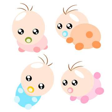 Cartoon baby illustration