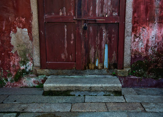 Old style wooden door