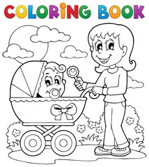 Livre de coloriage thème bébé image 2