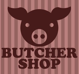 butcher shop - retro style