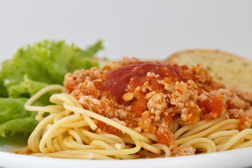Spaghetti whit tomato sauce