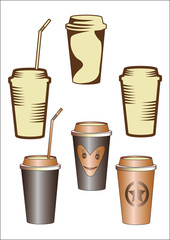 paper cup with coffee
