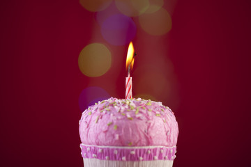 Birthday cupcake