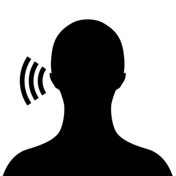 recommend clip art: Listening man silhouette