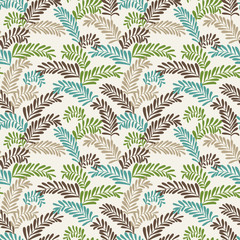 Seamless stylish leaf pattern