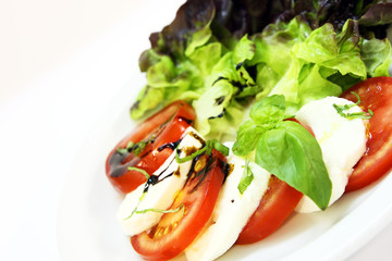 caprese - italian fresh appetizer (tomato, mozzarella, basil)