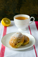 Puff pies with cheese