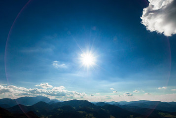 Tranquil scene at the mountains