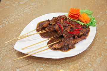 indonesian food named satay