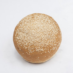Bread loaf isolated on white