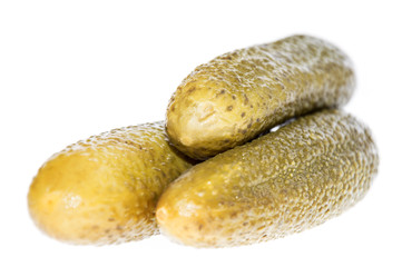 Pickles isolated on white
