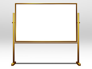 golden blank Whiteboard