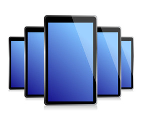 set of electronic Tablets