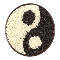 black and white rice