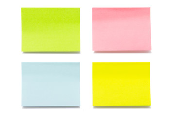 Four stickers isolated on white