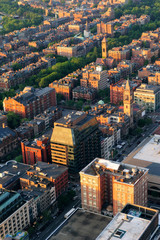 Obraz premium Urban city aerial view