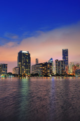 Fototapeta premium Miami night scene