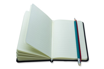 Pencil on the notebook