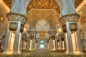 Prayer hall of Sheikh Zayed Mosque, Abu Dhabi