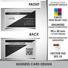 Corporate Business Card Geometry Template