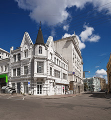 Fototapeta premium old buildings in downtown Kharkov. Ukraine.