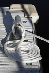 Strong Rope At A Dock