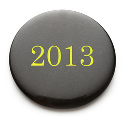 Badge on the white background