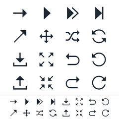 Arrow symbol icons