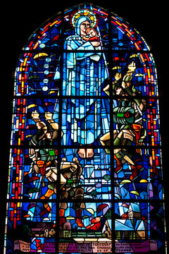 Vetrata chiesa di sainte-m&egrave;re-&eacute;glise