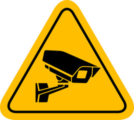 Video surveillance sign CCTV Camera