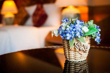 flower pot in a room