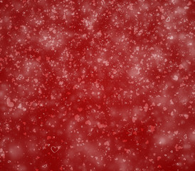 Flying hearts and particles