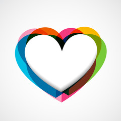 funky vector heart