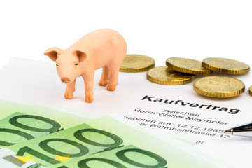 Kaufvertrag und Schwein