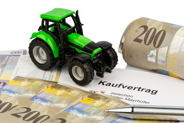 Kaufvertrag für neuenTraktor