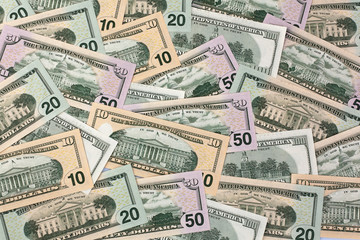 Dollar. Amerikanische Geldscheine