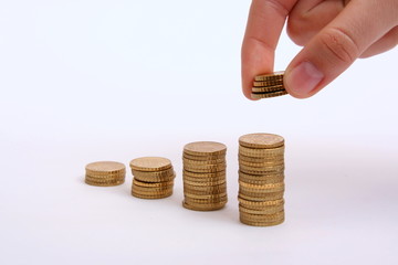 Geld stapeln