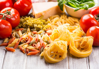 pasta and vegetables