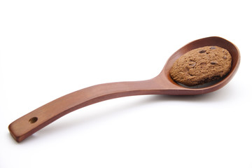 Keks auf Kochlöffel