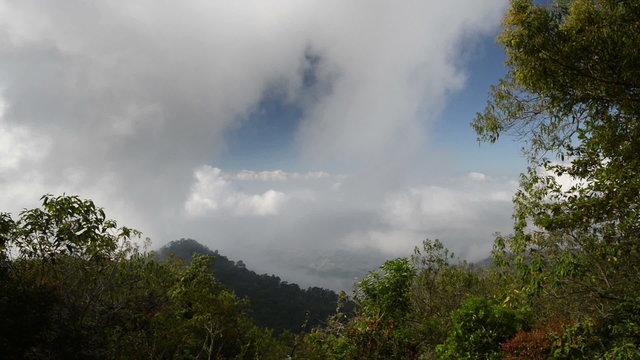 Floating clouds in the mountains of Park Montecristo