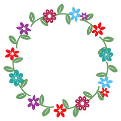 Decorative floral frame