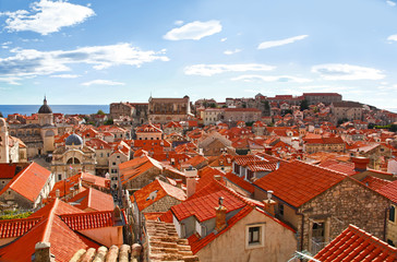 Naklejka premium Beautiful panorama of Dubrovnik, Croatia