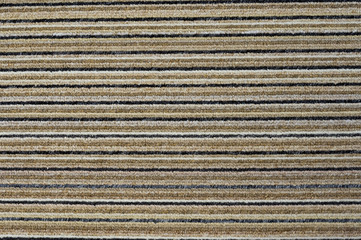 old textile in horizontal colored stripes