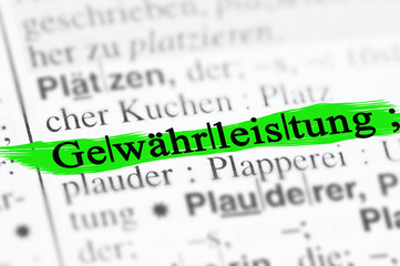 Gewährleistung