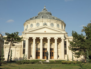 Fototapeta na wymiar Romanian Athenaeum (rumuński: Ateneul Roman) - sala koncertowa