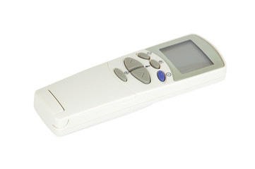 Remote control of air conditioner, isoleted on white backround