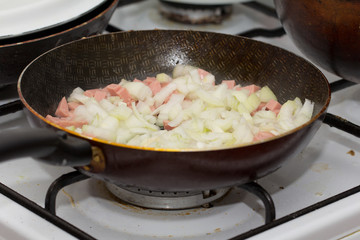 onion and sausage