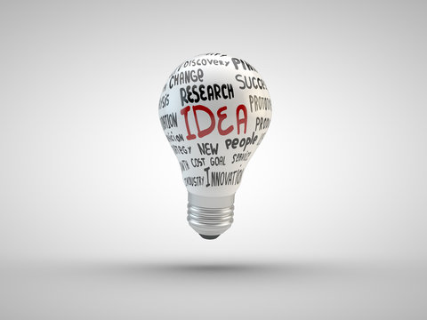 Lightbulb with tags