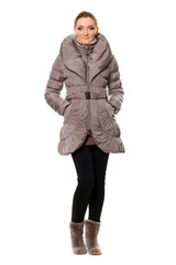 Fototapeta premium young woman in coat